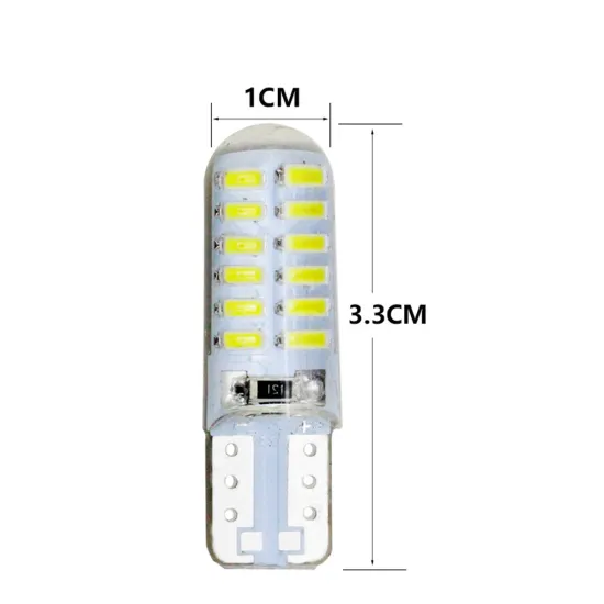 Hearxin LED Car Light DC12V T10 3014 24SMD Canbus Silicone License Plate Bulb