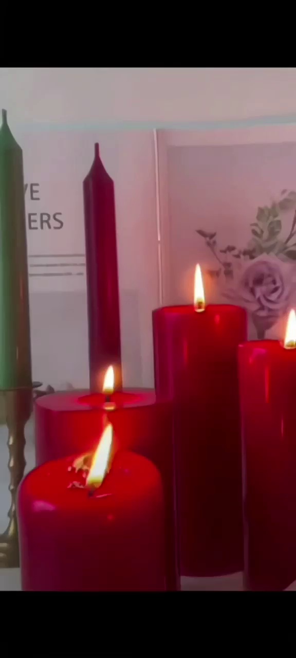Classic Christmas candle red bar candle