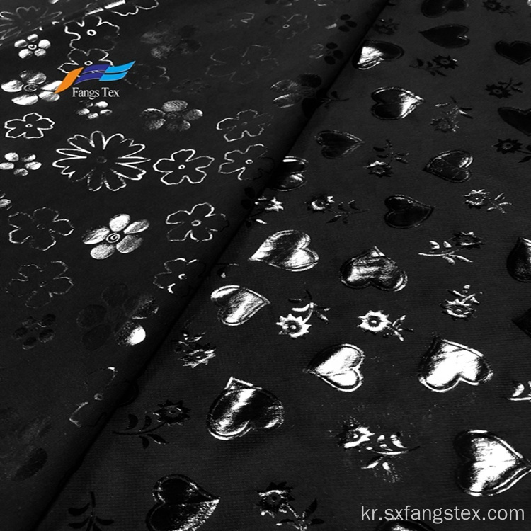 100 % 폴리 에스터 Nida Furshan Marvijet Satin Foil Fabric