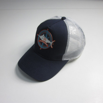 Men New Style Rubber Print Mesh Cap