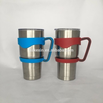 Hot sale 20oz/30oz stainless steel tumbler with handle and plastic lid
