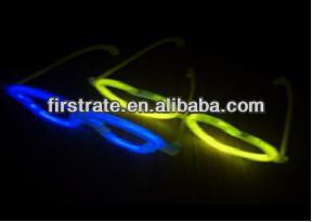 heart-shaped luminous eyeglass in the dark