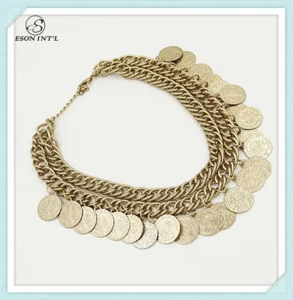 2015 Hotsale Cheap Coin Necklace, Unique Diffuser Necklace