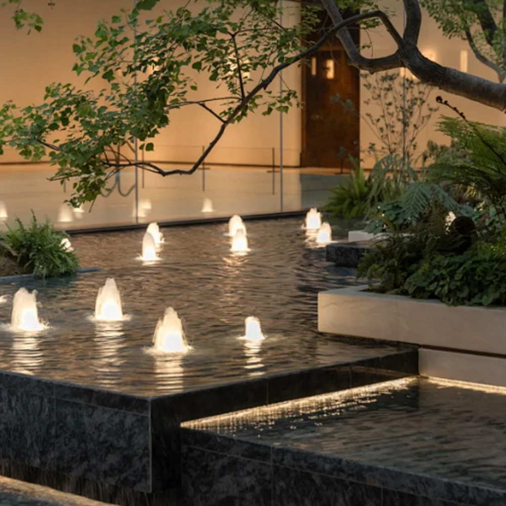 outdoor pond water features