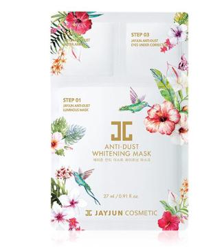 Gratis verzending: Authentiek Koreaanse Jayjun 3-stappen vervuiling van vervuiling van lumineuze whitening sheet gezichtsmasker (10ea)