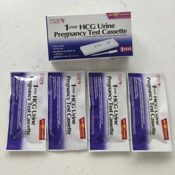 Satu langkah cepat ujian hcg kesuburan kaset kehamilan jualan eksport OEM dengan FDA ISO13485
