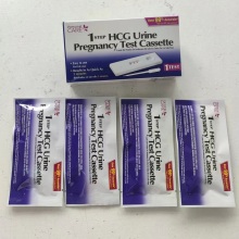 Un paso Prueba rápida HCG Fertilidad Cassette de embarazo en venta Exportación OEM con FDA ISO13485