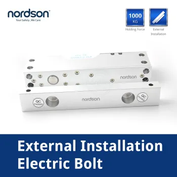 Special surface mount design strong and durable ROHS electric door lock cylinder 12V