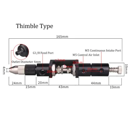 Double Acting Thimble Type Suction Dispensing Valve for Audio Horn and Electronic Appliances