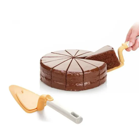 bake tools creative plastic cake bread pizza cutter with push button