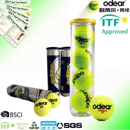 Professional match tennis ball factory