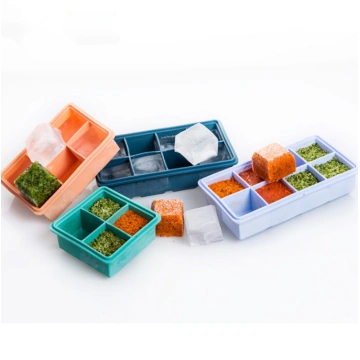 1set/box Food Grade Silicone Ice Cube Tray, Bpa Free With 15