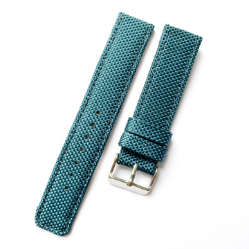 Cinta de tecela verde de 18 mm para relógio de moda