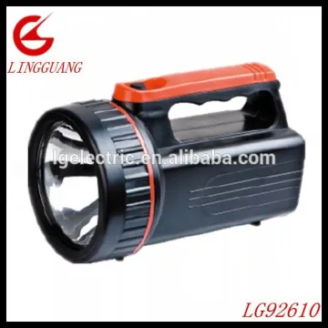 hand-held spotlight with a large reflector