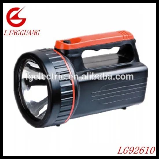 hand-held spotlight with a large reflector