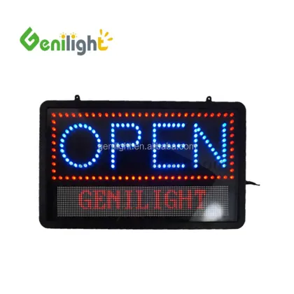 OUVERT Illuminated Acrylic Sign: Advertising Display LED Letter Noen Sign