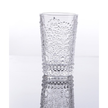 Vaso de agua de cristal de lujo hecho a mano