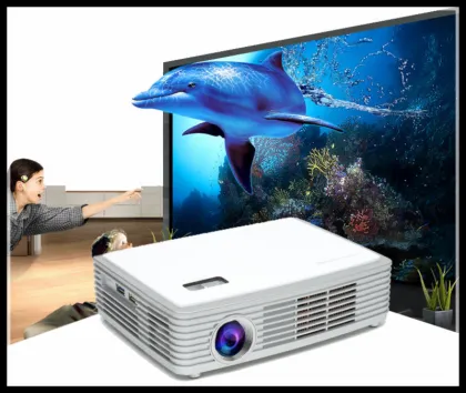 2015 Hot Sales! Reliable Miracast Airplay Supported 3D LED Portable Projector/Home Projector/Mini Projector
