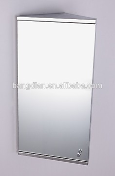 Simplicity design modern style stainless steel bathroom mirror corner cabinet