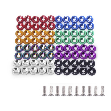 10pcs JDM Auto Styling Motor Bay Dressup Kit: Bolzen und Unterlegscheiben