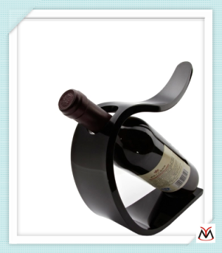black Acrylic wine bottle holder,acrylic wine holder