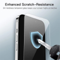 Película de vidrio de temperatura premium anti-Fingerprint 9H para iPhone