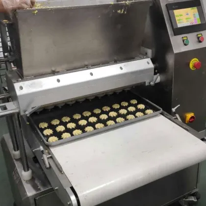 Automatic Bakery Fill Depositor Line Machine for Macaron Production