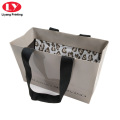 Grey Clothing Carry Paper Bags Luxury Black Logo