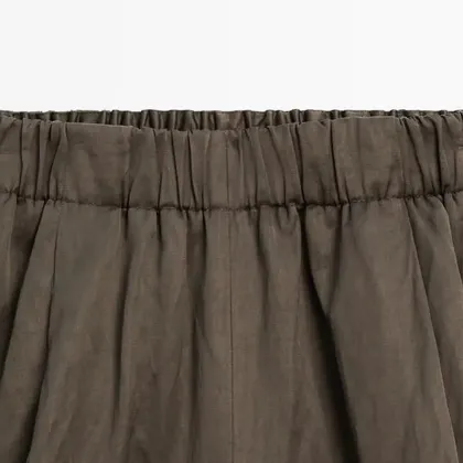 Women's versatile minimalist style satin wide leg pants casual pants