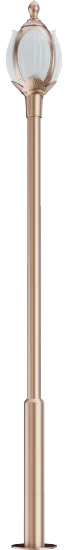 3-5m Lotus Champagne Gold Efficient Garden Street Light