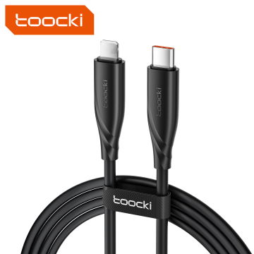 Toocki Wholesale PD 20W Liquid Silicone Type-C to Lightning Fast Charging Cable for iPhone