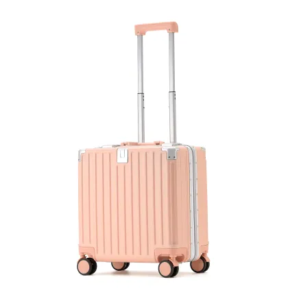 Portable Aluminum Frame Business Travel Luggage - 18 Inch Square Frame Boarding Bag