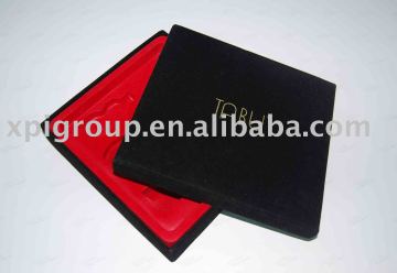 cardboard velvet gift box for Easter Day gifts packing