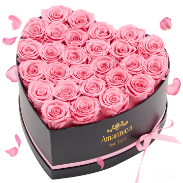 Coffret Coeur de 27 Roses Préservées Roses
