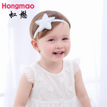 ON SALE 1PCS Children's hair accessories baby glitter star headband elastic hair band photo props head band