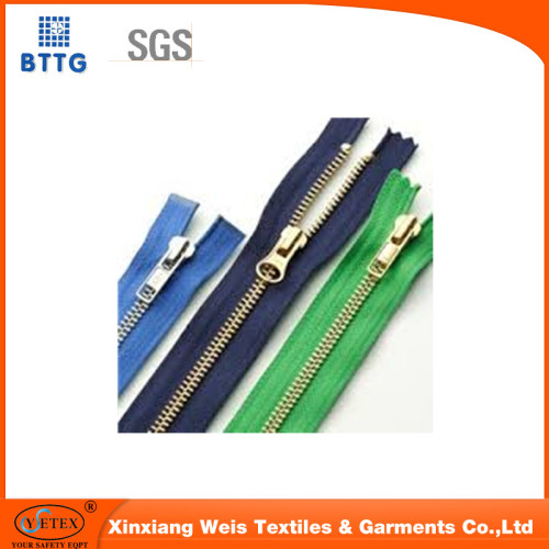 Xinxiang 5# orange and red metal close end fire proof zipper for firefighting coverall