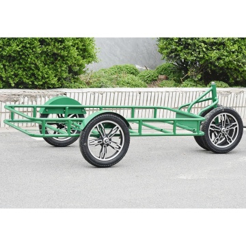 16\" Electric Bike Motorcycle Farm Trailer with Steel Luggage and 4 Wheels - Maximum Load Capacity of 500kg