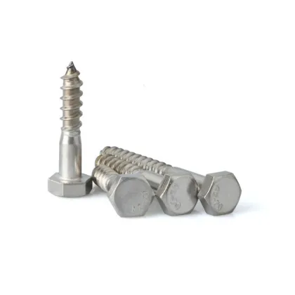 SS316L DIN571 Hexagon Head Wood Screws