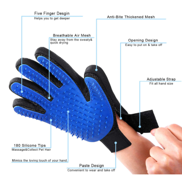 2 Gentle Pet Grooming Gloves