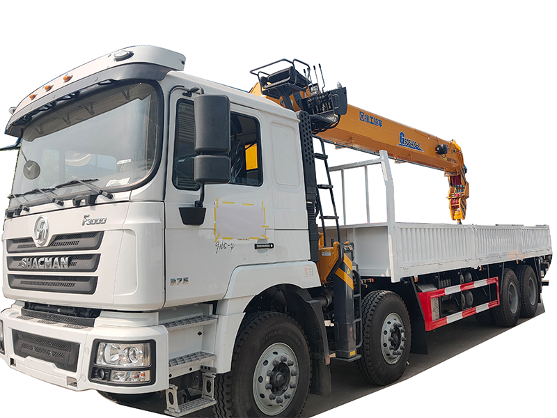 50T diesel cargo truck mounted 12T XCMG crane
