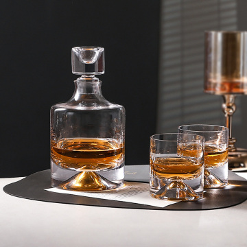 Factory Wholesale Modern Luxury Crystal Glass Decanter and Wine Glass Set