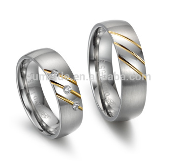 titanium gold filled ring, wholesale wedding ring