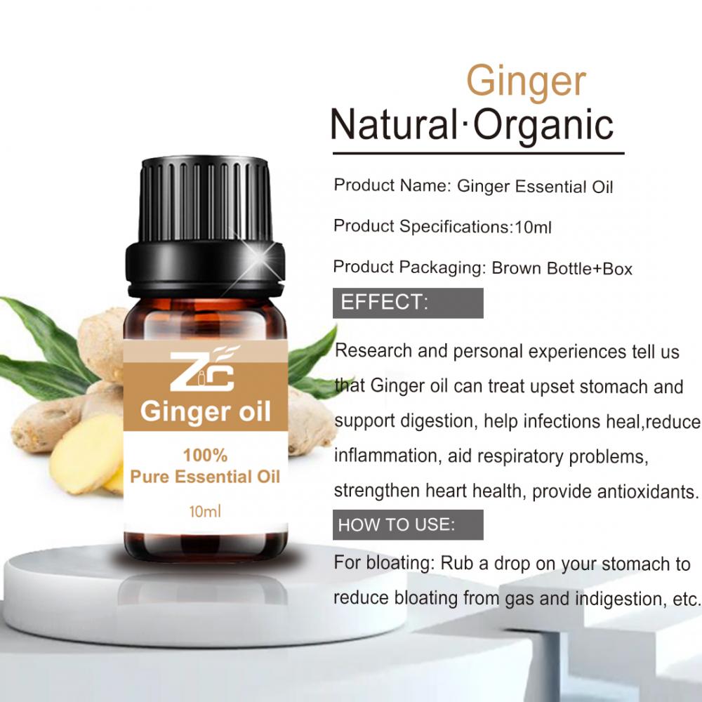 Pure Ginger Essential Oil For Hair Loss Treatment