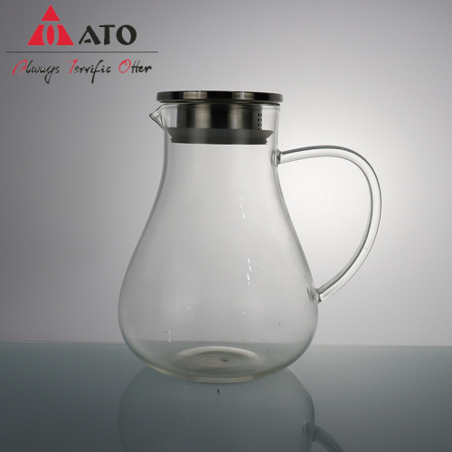 ATO -Küche langlebiger hitzbarer Glaskrug mit Deckel