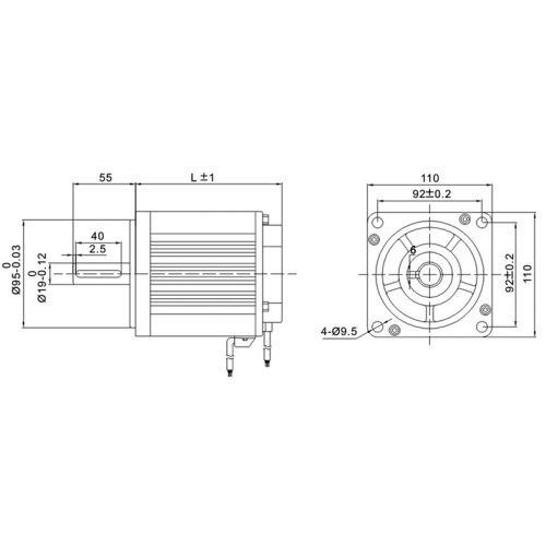 มอเตอร์ dc brushless 310W 1200W