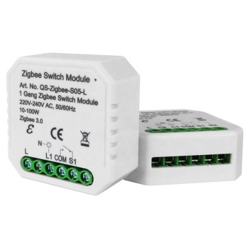 Module de commutation murale Smart Zigbee 3.0 - 110V / 220V, un gang, pas de neutre
