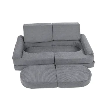 Modular Kids Play Couch - Magnetic Foam Puzzle Sofa for Children