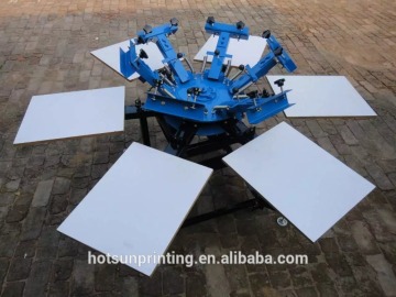 Manual Silk Screen Printing Machine - 6 Color