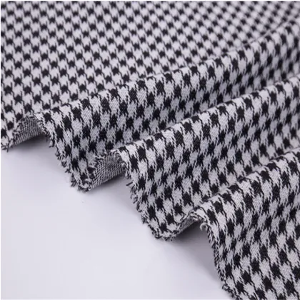 Knitted Swallow Gird Style Polyester Spandex Cloth Fabrics