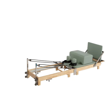 Home Use Foldable Wooden Pilates Reformer for Yoga and Body Building